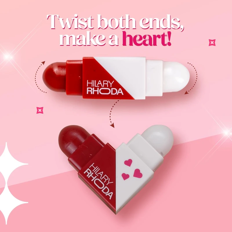 Hilary Rhoda Clear & Tint Lip Balm | Infused with Aloe Vera & Shea Butter | Hydrates & Nourishes Lips | 2 Sided Lip Balm | Glides on lips Smoothly - 2.27g*2 (Coral Love - Shade 03) thumbnail 14